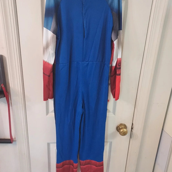 Marvel Captain American Halloween Costume in Size 8/10 Medium - Jumpsuit Only - Picture 8 of 11